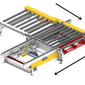 Heavy Duty Galvanized Automated Roller Conveyor Motorized Conveyor Roll Packing Line With Speed Adjustable