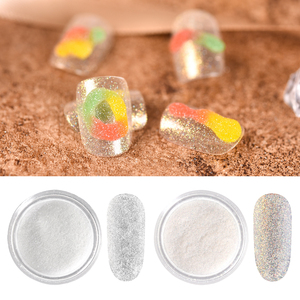Poudre de paillettes pour ongles 2g, effet holographique chromé, pour la décoration des ongles, pour salon de manucure, DIY, vente en gros - Product Image 1