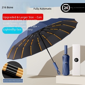 High Quality New Anti Uv Wind <strong>Rainstorm</strong> Automatic 3 Fold <strong>Umbrella</strong> Large Men Double Sunshade Dual Advertising <strong>Umbrella</strong> Customized - Product Image 3