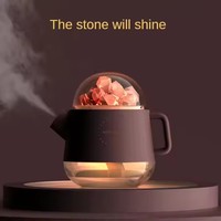 Diffuseur de lampe de sel pour la maison chambre à coucher Lampe originale de thérapie au sel, sel pur de l'Himalaya 100%