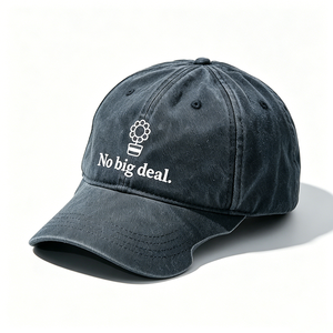 หมวกแก๊ปทรงวินเทจผ้าฝ้ายฟอกทรงคุณพ่อ ปีกหมวกทรงปากเป็ดแบบพิเศษ ปักลายลำลองสำหรับผู้ชายและผู้หญิง - Product Image 4