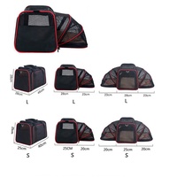 Sac de transport pliable MJ pour chat de petite taille, approuvé par les compagnies aériennes, en fibre Oxford souple, avec fermeture éclair, respectueux de l'environnement