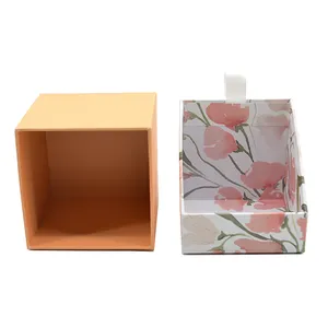 Manufacturer Custom Logo Unique Rectangular Hard Cardboard Jars Scented Candle Gift Packaging Box For Candle