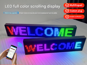 Pantalla LED Digital <span class=keywords><strong>de</strong></span> Desplazamiento para Exteriores, Letrero para Puerta <span class=keywords><strong>de</strong></span> Tienda, Pantalla Multilingüe, Tablero Publicitario, Letrero LED con Control Wifi - Product Image 6