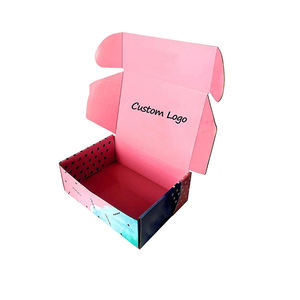 กล่องไปรษณีย์ลูกฟูกแบบกำหนดเองสำหรับขายส่ง รีไซเคิลได้ สำหรับเสื้อผ้า ถุงเท้า เคลือบเงา/ด้าน บุด้วยฟองน้ำ พิมพ์ UV - Product Image 3