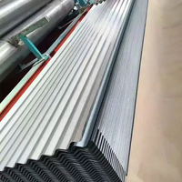 0.4mm à 0.7mm épaisseur 40g revêtement de zinc galvanisé feuilles de toiture en acier ondulé