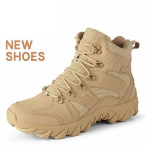 Botas Tácticas de Alta Calidad para Trabajo, Senderismo, Motociclismo, Entrenamiento de Combate, para Hombre, para Exteriores, Campamento, Antidesgaste - Product Image 4