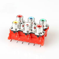 Connecteurs jack RCA prise audio, 5 pièces, fiche femelle pour montage pcb