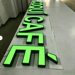 Letrero Metálico Acrílico 3D con Logotipo para Interiores y Exteriores, Letrero LED Iluminado Personalizado, <span class=keywords><strong>Letras</strong></span> de Canal LED para Decoración de Paredes - Product Image 3