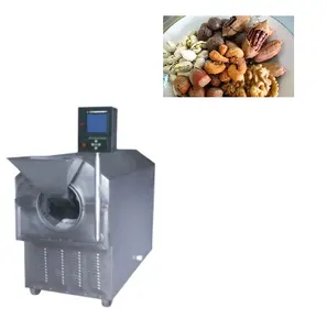 Sıcak profesyonel ticari elektrikli sürekli Macadamia kaju fıstığı kahve çekirdeği fıstık kavurma kavurma makinesi ticari