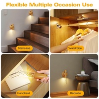Nouvelle Lampe Murale LED Intelligente à Détection de Mouvement, Rechargeable, Ambiance Lumineuse, CRI 80, Dimmable, pour Couloir et Urgence