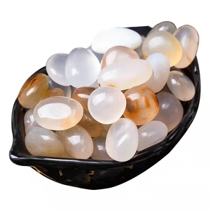 Quà Tặng Ban Phước Cho Đá Mã Não Tự Nhiên Đá Đánh Bóng Đá Mưa Carnelian Cobble Pebble Stone - Product Image 1