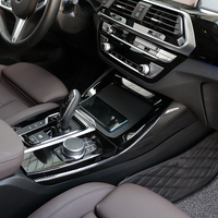 Accessoires décoratifs intérieurs pour BMW X3 G01 2018 2019 2020 2021 M Sport, panneau de boîte de vitesses en ABS fibre de carbone, garniture latérale