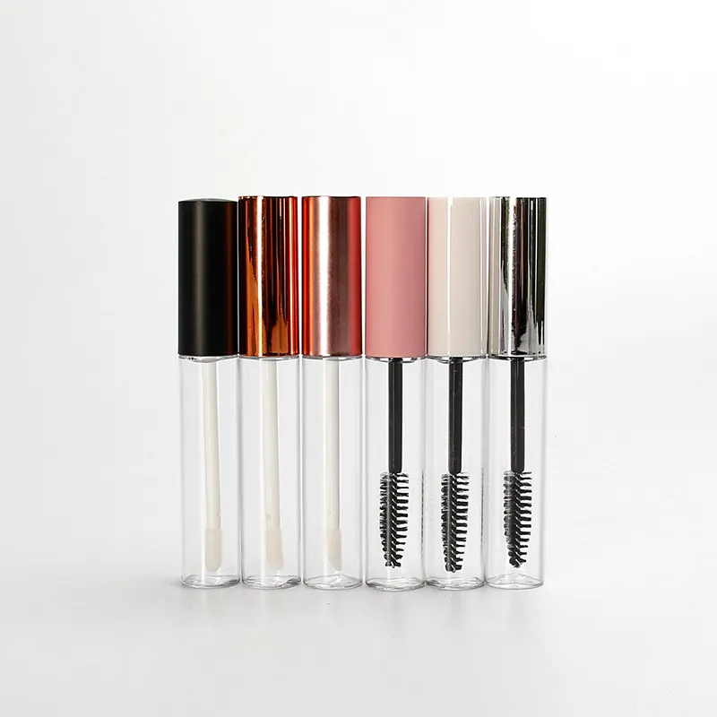 Penjualan terlaris silinder plastik warna yang berbeda dari tabung kemasan maskara, wadah makeup eyeliner