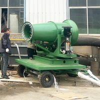 Pulvérisateur agricole monté sur tracteur avec groupe électrogène à essence et réservoir d'eau, canon à brouillard pour la suppression de la poussière
