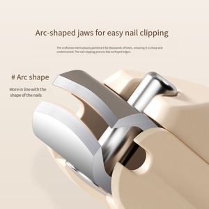 Set di Tagliaunghie in Acciaio Inossidabile Anti-Schizzi, Kit Professionale <span class=keywords><strong>per</strong></span> Manicure e <span class=keywords><strong>Pedicure</strong></span>, Strumenti <span class=keywords><strong>per</strong></span> Tagliare le Unghie <span class=keywords><strong>per</strong></span> Uso Domestico e Salone - Product Image 5