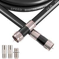F Adaptador RF hembra BNC RG6 conector para 5g TV RF Coaxial F-Connector Conector RG6 PCB Cables Cable Audio