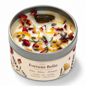 Bougie parfumée artisanale en cire <span class=keywords><strong>de</strong></span> soja biologique avec pierres <span class=keywords><strong>de</strong></span> guérison, personnalisable, pour la décoration intérieure et l'aromathérapie, vente en gros - Product Image 2