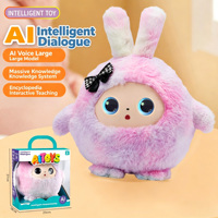 Personnalisation OEM, jouets en peluche intelligents multilingues avec intelligence artificielle, interaction électronique avec des animaux de compagnie, jouets en peluche IA