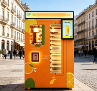 Distributeur automatique de jus d'orange de marque personnalisée, entièrement automatique, NAYAX, paiement sans argent liquide, transparent, 24h/24, sans personnel, pour les entreprises