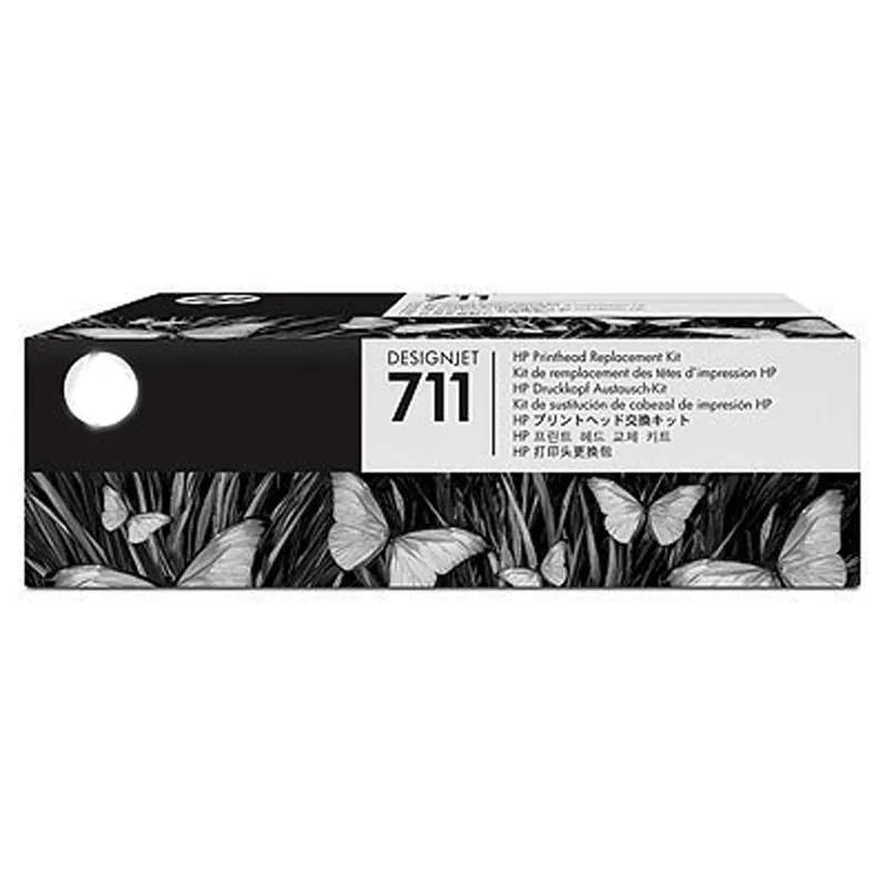 Asli 711 DesignJet Printhead Penggantian Kit, Hitam, Cyan, Magenta, kuning C1Q10A untuk Hp 711 T520 24-In Printer