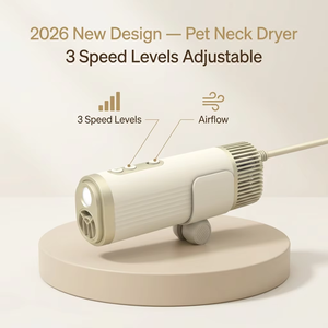 Secador de Pelos para Gatos de Silicone Personalizado de Luxo, Ecológico e Profissional - Montado no Pescoço, Baixo Ruído, Alta Velocidade, <span class=keywords><strong>Plug</strong></span>-in - Product Image 4