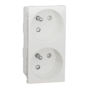 Neuf et original, prise électrique NU306918 2x 2P+T <span class=keywords><strong>FR</strong></span> 45 <span class=keywords><strong>Rap</strong></span> Blanc, garantie d'un an, PLC - Product Image 1