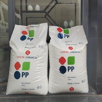 Granulés de PP copolymère vierge Lotte PP J-550S, haute transparence, haute fluidité, qualité alimentaire pour contenants alimentaires et emballages cosmétiques
