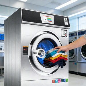 Lavadora Comercial Eléctrica de 26KG, 35KG, 48KG, de Acero Inoxidable de Alta Resistencia para Lavanderías y Hoteles - Product Image 5