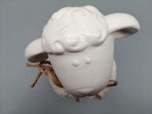 ديكور المنزل الصين مصنع تصميم لطيف الخراف السيراميك الأبيض - Product Image 3