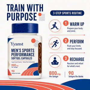 Capsules de performance sportive pour hommes, 800 mg, 90 pièces, formule naturelle, soutient la capacité sportive et l'énergie d'entraînement, nutrition - Product Image 4