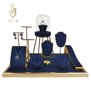 European Factory custom jewellery display stand props set for luxury jewelry packaging display