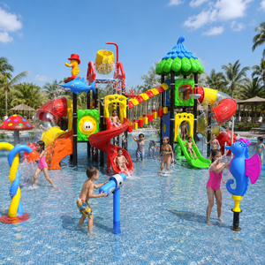 Équipement de terrain de jeu aquatique pour enfants en plein air, toboggan à jets d'eau, <span class=keywords><strong>parc</strong></span> aquatique commercial pour les centres aquatiques - Product Image 2