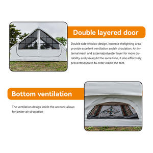 <span class=keywords><strong>Tente</strong></span> gonflable entièrement automatique de 6,3 mètres carrés, <span class=keywords><strong>tente</strong></span> d'air en tissu Oxford pour le camping à domicile, commande minimum - Product Image 2