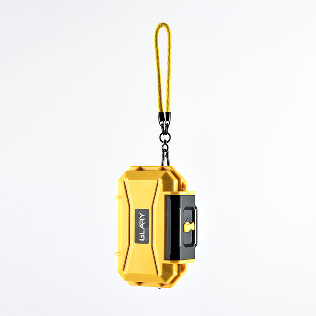 GLARY OEM ODM Customized Hard Shell Small Plastic Digital Electronics Storage Case with Wrist Strap Micro Equipment Case Box