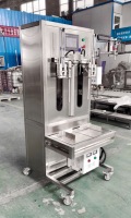 Machine de remplissage semi-automatique d'huile de cuisson, pompe distributrice de liquide, machine de remplissage de liquide à 2 buses
