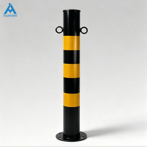 Palo di Segnalazione Stradale ad Alta Visibilità, Durevole, Giallo e Nero, Riflettente, per Sicurezza Stradale - Product Image 1