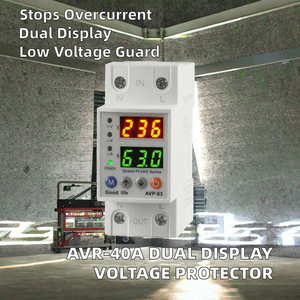 <span class=keywords><strong>Protector</strong></span> <span class=keywords><strong>de</strong></span> Sobretensión y Sobrecorriente Digital AVR para Riel DIN, 220V/230VAC 50/60Hz - Product Image 2