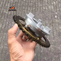 Chaîne à rouleaux de moto de haute qualité SNOR avec kit de pignon à rouleaux pour pièces de moto pour CD110 GN125/43T/15T/428H-128L
