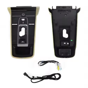 Console centrale Porsche Cayenne 2010-2017 en ABS avec accoudoir et écran tactile de contrôle de la climatisation – Amélioration intérieure - Product Image 1