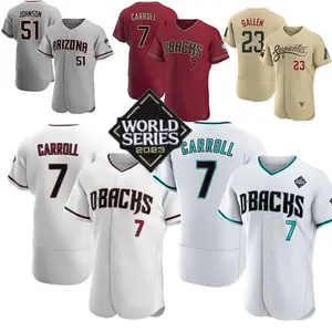 Arizona Diamondbacks 7 Corbin Carroll 23 Zac Gallen Baseball Jersey City Ketel Marte Randy Johnson Luis Gonzalez camisa de beisebol