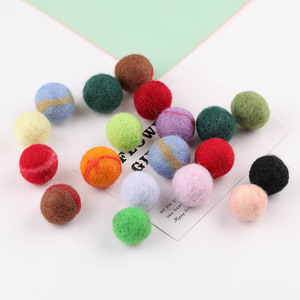<b>Wool</b> Felt Ball Middle Size Solid Color DIY Jewelry Accessories <b>Craft</b> Supplies - Product Image 4