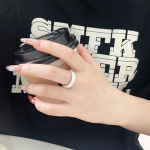 S925 Pure Silver Star Pattern <b>Open</b> <b>Ring</b> For Women Minimalist Design Fashion Jewelry Gift - Product Image 4