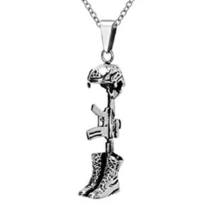 Colgante de Acero Inoxidable con Forma de Pistola, <span class=keywords><strong>Botas</strong></span> <span class=keywords><strong>Militares</strong></span>, Estilo Ortodoxo Clásico, <span class=keywords><strong>para</strong></span> Cenizas de Niños, Joyería Conmemorativa <span class=keywords><strong>para</strong></span> Cremación - Product Image 4