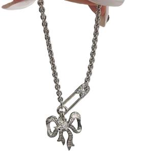 Nuevo Collar Unisex con Diseño Retro de Cruz de la Imperadora Viuda, con Circonita, Cadena Figaro Chapada en Oro, Collar con Colgante - Product Image 5