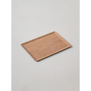 Plateau de service antidérapant 20x30 cm avec motif en bois Plateau de cuisine en plastique PP pour usage alimentaire - Product Image 1