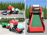 Presse à balles rondes pour ensilage de maïs petite presse à foin ronde étoile emballage de paille presse à balles pour fourrage vente en Inde