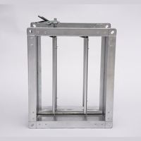 RUIBOYOU – Volet coupe-feu industriel carré en acier galvanisé certifié, multi-lames, à régulation électrique pour systèmes de chauffage CVC
