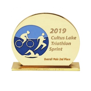 Oneway Wholesale Custom 3D Metal Medal Award Gold Silver Bronze Medal Triathlon Marathon Running Sports Medal - Product Image 2