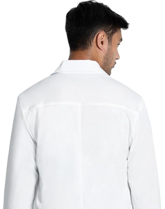 <span class=keywords><strong>Bata</strong></span> de Laboratorio Unisex <span class=keywords><strong>para</strong></span> Médico, 30 Pulgadas, Blanca, Duradera, Tejido Dobby Elástico, 65% Poliéster + 35% Algodón, <span class=keywords><strong>para</strong></span> Uso Hospitalario - Product Image 5